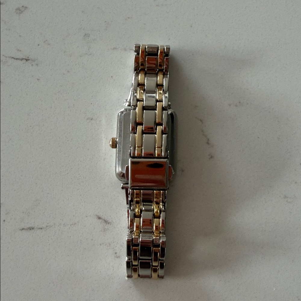 Two Tone Square Watch - Picture 3 of 6